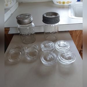 SOLD!! Vintage Ball & Presto Canning Jars & Glass lids.